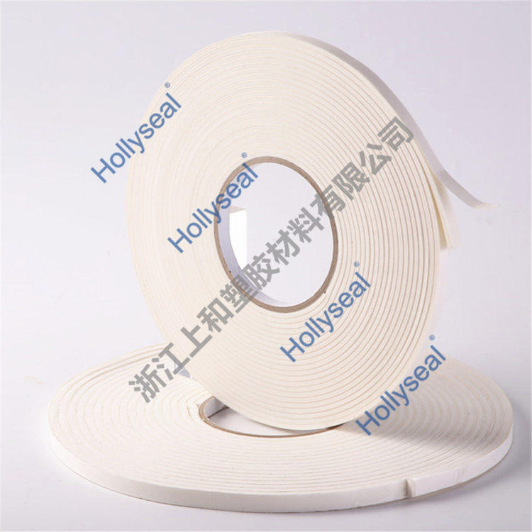低密度自粘Hollyseal?PVC發(fā)泡膠帶 厚度1mm~25mm，密度110kg/m3~500kg/ m3