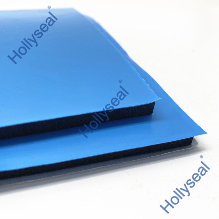 Hollyseal?藍膜半硬質(zhì)玻璃幕墻用PVC泡棉片材 厚度1mm~25mm，密度110kg/m3~500kg/ m3
