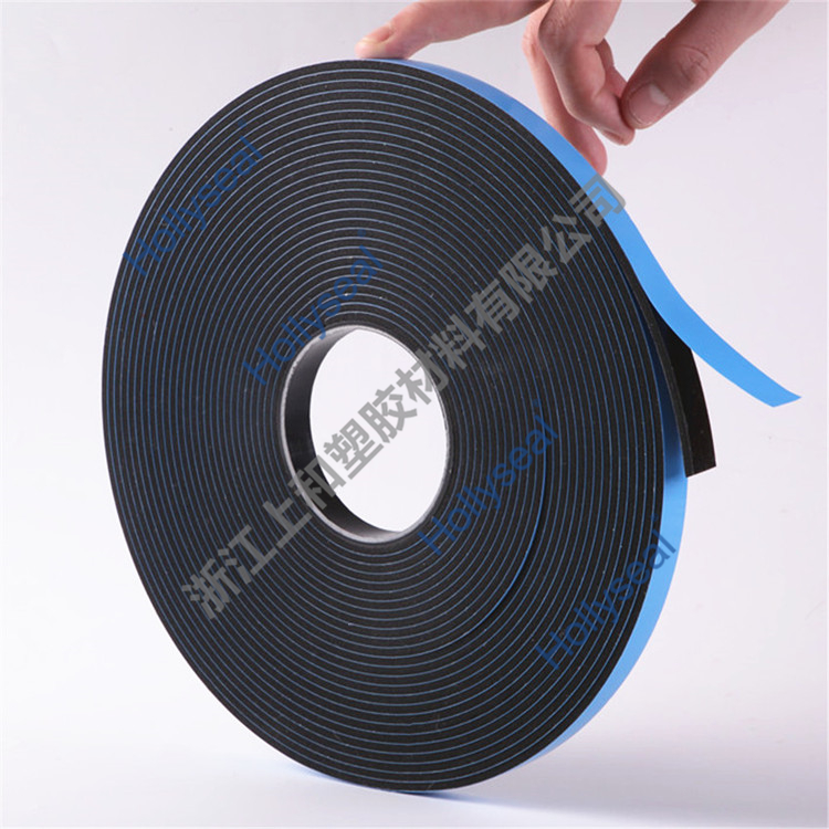 Hollyseal?PVC藍膜雙面發(fā)泡膠帶 厚度1mm~25mm，密度110kg/m3~500kg/ m3