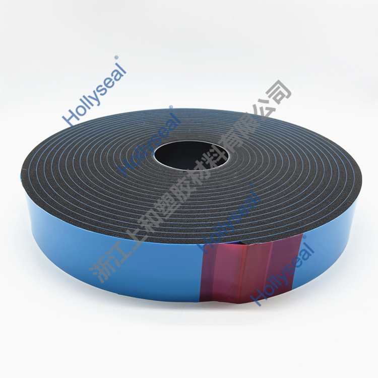 Hollyseal? 玻璃幕墻用隔熱隔音PVC泡棉膠帶 厚度1mm~25mm，密度110kg/m3~500kg/ m3